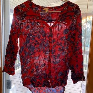 Floral long sleeve shirt